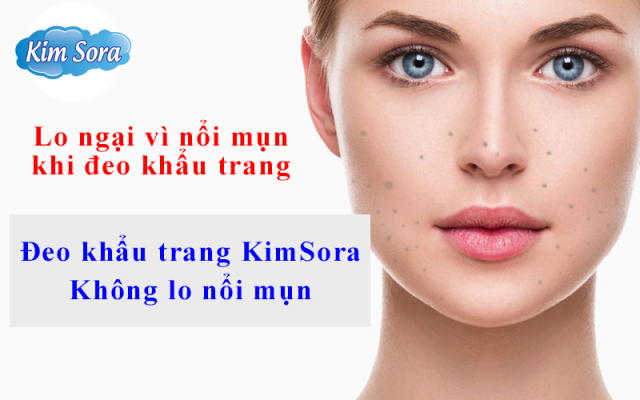đeo khẩu trang không nổi mụn